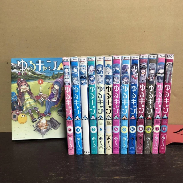 Laid-Back Camp Manga Vol 1-14 Full Set Japanese Comics Yuru-camp Afro USED