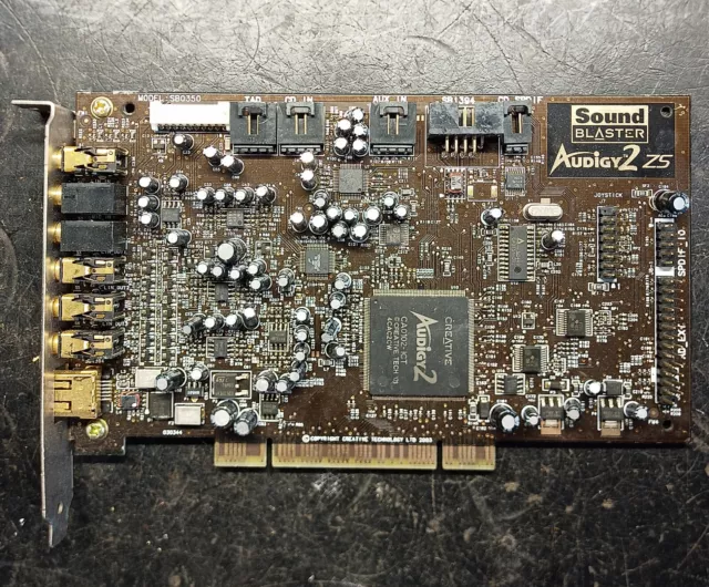 Creative Sound Blaster Audigy 2 ZS PCI Soundkarte (SB0350, retro, 2003) Pc