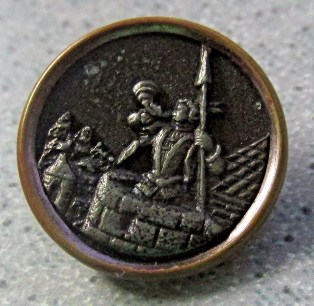 Bouton militaire ancien dans boutons d'époque de collection