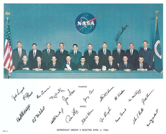 Al Worden Apollo 15 Signed Nasa Astronaut Group 5 Litho  Uacc & Aftal Autograph