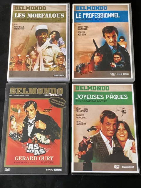 Jean Paul Belmondo Lot De 4 Dvd L As Des As Les Morfalous Joyeuses Paques ...