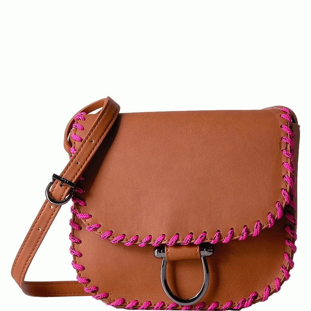 CIRCUS By Sam Edelman Ezra Crossbody Saddle Bag | Brown Cognac Pink | Western