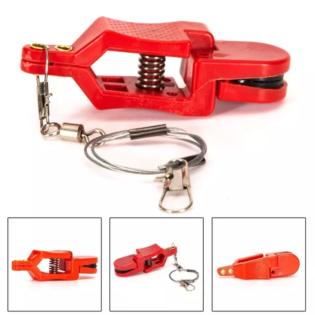 Sea fishing clip red steel towing boat type fish line multipurpose