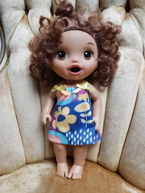 BABY ALIVE HAPPY Hungry Baby Brown Curly Hair Doll, Eats & Poops ...