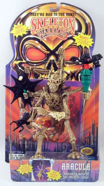 Skeleton Warriors - Playmates - Aracula (loose with cardback)