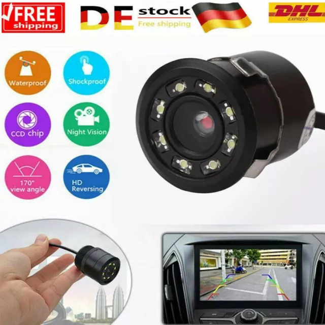 Telecamera di retromarcia telecamera auto sottostruttura 170° grado angolo di visione metallo impermeabile DHL