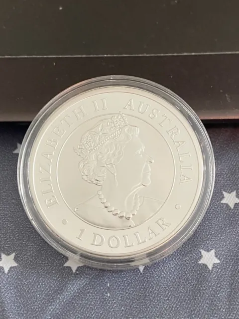 EMU 2022 Australia 1oz Fine Silver BU Coin - Perth Mintage 30,000 (15,000 in AU)