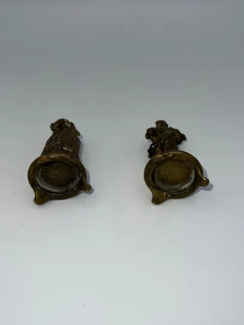 Antique Pair of English or French Figurine Miniatures Late 19th Century Style 3