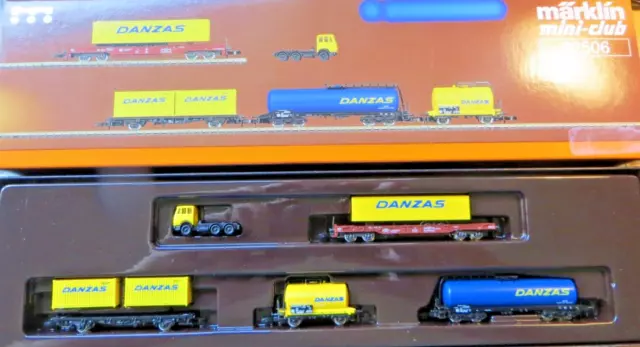 Märklin mini-club 82506 Spur Z Güterwagenset Danzas Neu in OVP