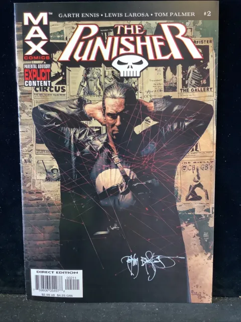 MAX COMICS THE PUNISHER VOL #2 SIGNED BY TIm Bradstreet
