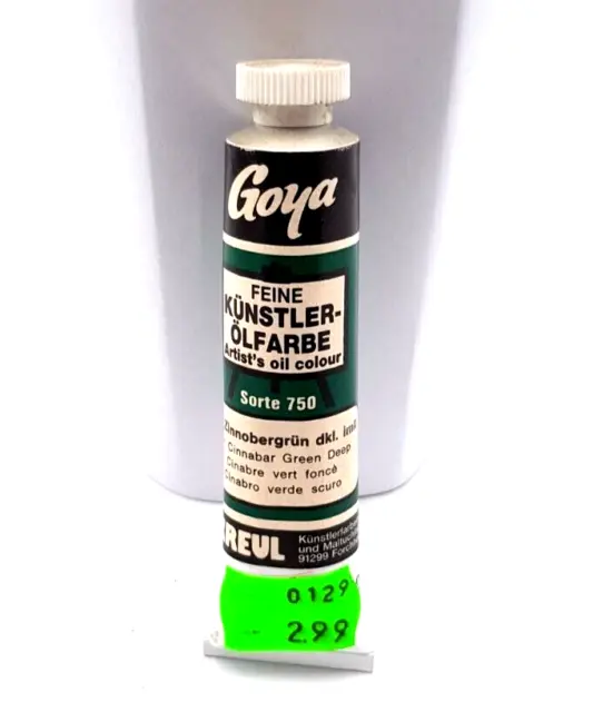 C. KREUL mejor pintura al óleo de artista Goya verde estaño dkl. 20 ml PRECIO ESPECIAL 0129