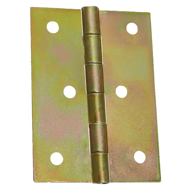 10 Charnières Laminés 60 X 45 MM Demi-Largeur Charnières de Meubles Jaune Zingué