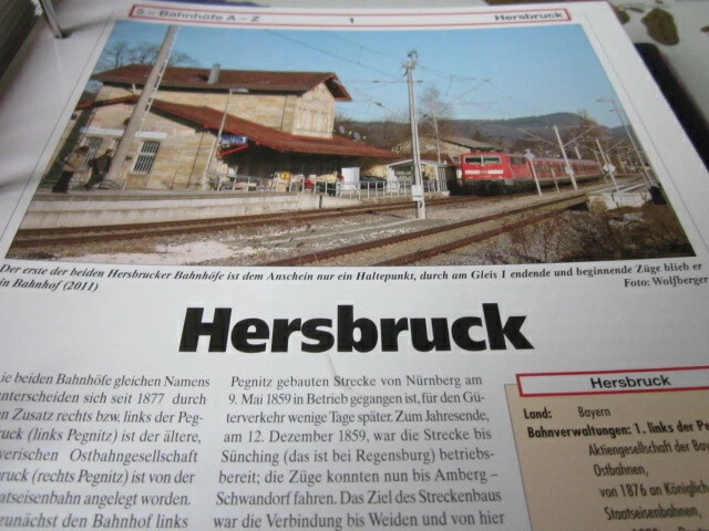 BAHNHOF MIT GLEISPLAN Hersbruck Bayern 6S EUR 5,94 PicClick DE