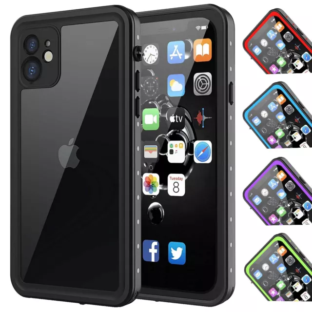 Waterproof Case Cover For iPhone 11 Heavy Duty Shockproof With Screen Protector