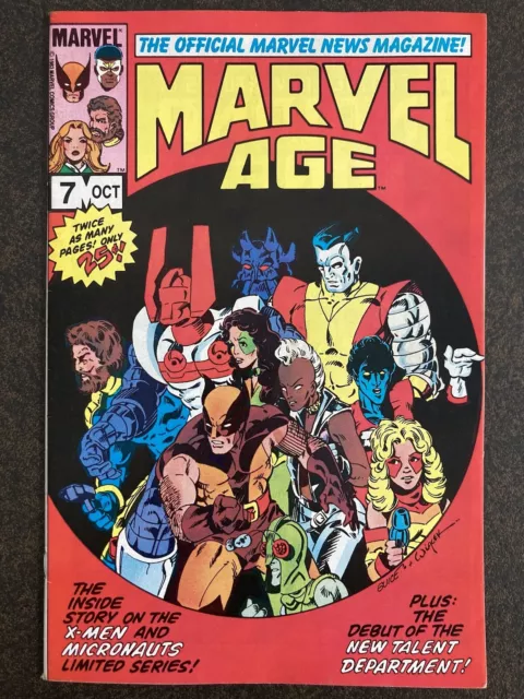 Marvel Age #7 1983 Signed By Jim Shooter 1St Spider-Ham Mcu Vf- Original Owner