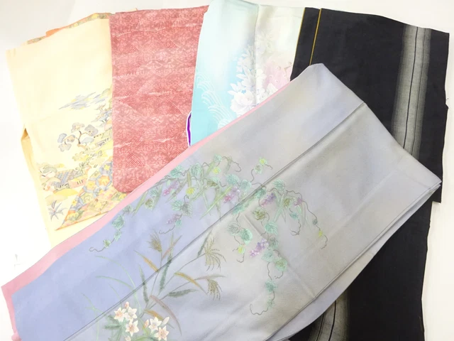 45345# Japanese Kimono / Antique Kimono / Set Of 5