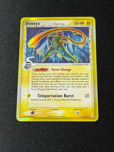 Pokemon Ex Holon Phantoms Deoxys Speed Holo 6/110 - Near Mint Condition Card