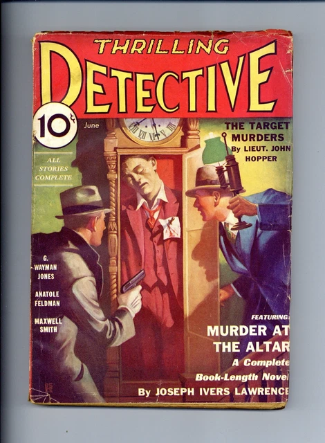 Thrilling Detective Pulp Jun 1933 Vol. 6 #3 GD