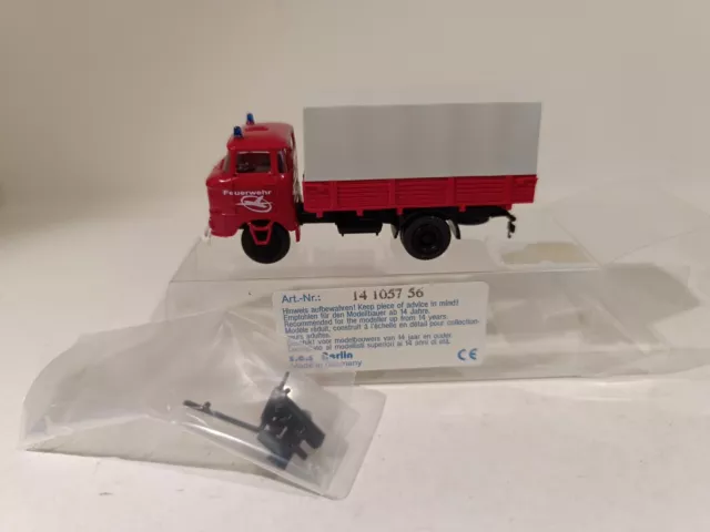 s.e.s 14105756 , IFA W50 L LKW Pritsche , "Interflug Feuerwehr , 1:87 , Spur H0