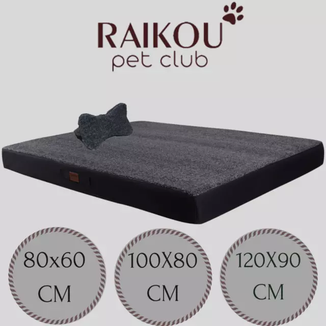 Lit orthopédique pour chien XXL Coussin Matelas Espace de sommeil Lavable