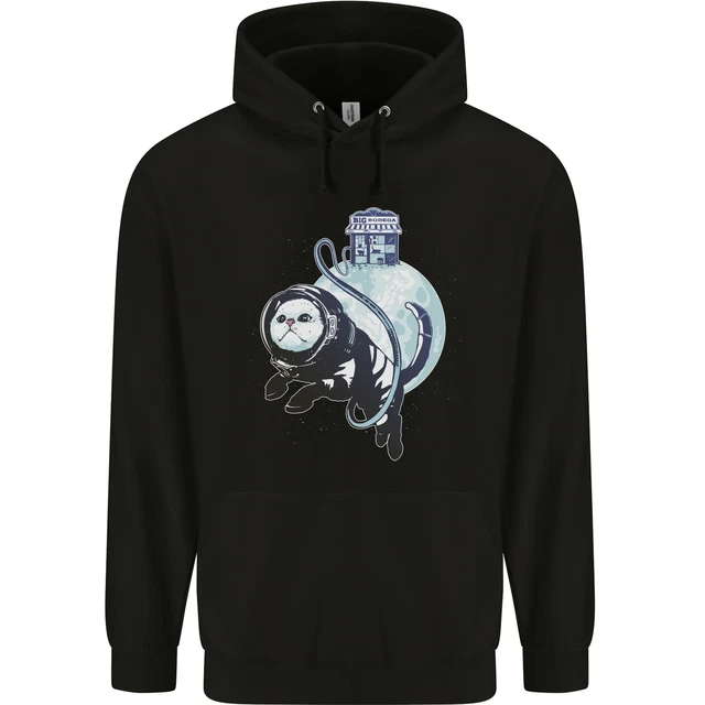 Space Astronaut Cat Funny Childrens Kids Hoodie