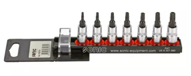 SONIC Steckschlüsselsatz Steckschlüssel-Set 100701 Chrom-Vanadium-Stahl