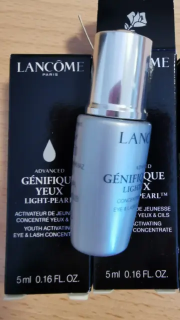2 x 5ml Lancome Genifique Yeux Light Pearl Eye & Lash Concentrate Serum