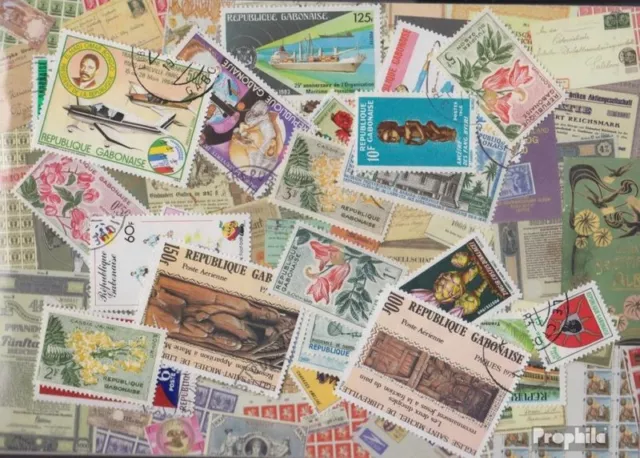 Briefmarken Gabun 25 verschiedene Marken