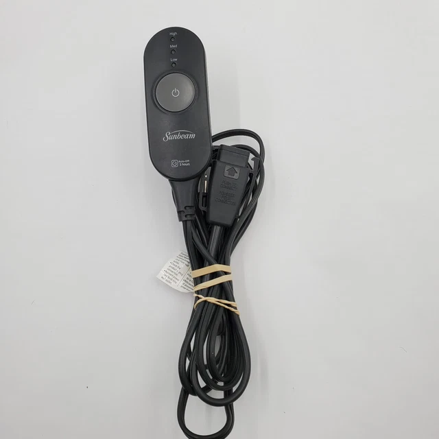 SUNBEAM AA85 3 Prong Electric Heated Blanket Controller Power Cord