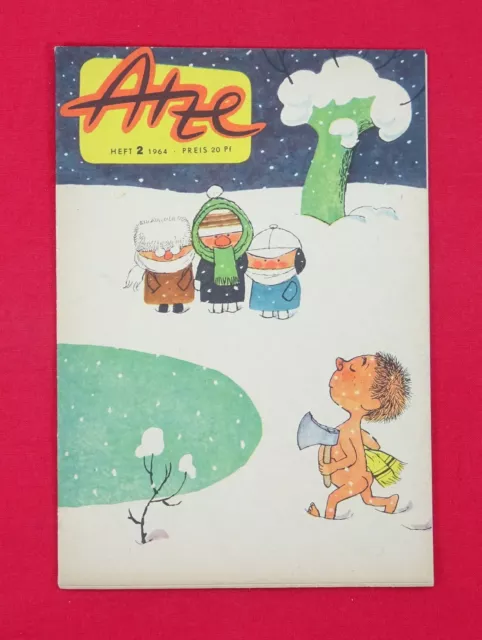 ATZE 1964 Nr. 2 DDR Comic Junge Pionier Junge Welt Fix und Fax