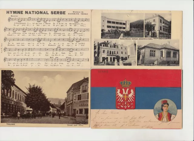 SERBIA 37 Vintage Postcards Mostly Pre-1950 (L5603)
