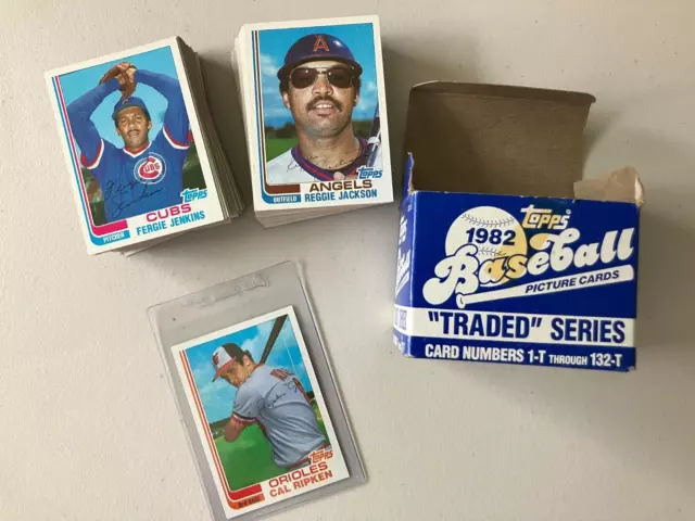 1982 Topps Traded Baseball Complete Set - NrMt - Mint+ RIPKEN RC ASC