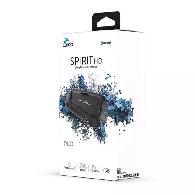 Kit interfono doppio bluetooth CARDO SPIRIT HD SPRT0102 ALTA DEFINIZIONE SOUND