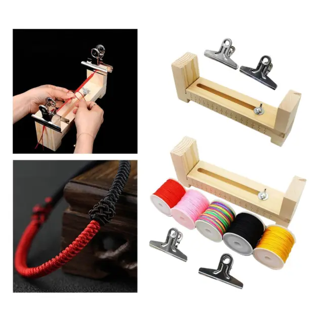 Jig Bracelet Maker en Bois, Kit de Fabrication de Bracelets à