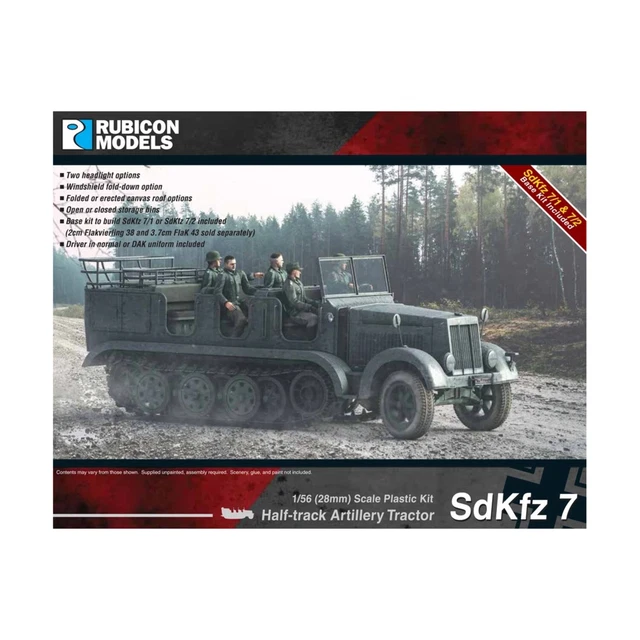 RUBICON MODELS WWII Axis Mini 28mm SdKfz 7 New £28.34 - PicClick UK
