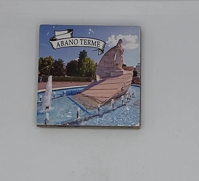 Magnete Calamita Resina Frigo  Souvenir Fridge Magnet Abano Terme Veneto