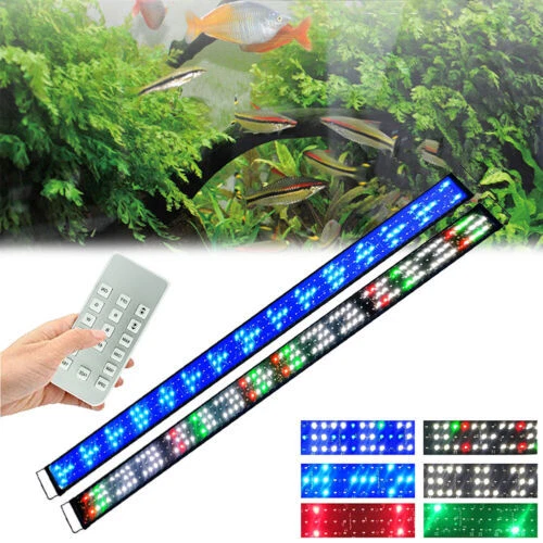 Aquarium Light Lighting 30-180cm Full Spectrum Aqua Plant Fish Tank Bar LED Lamp