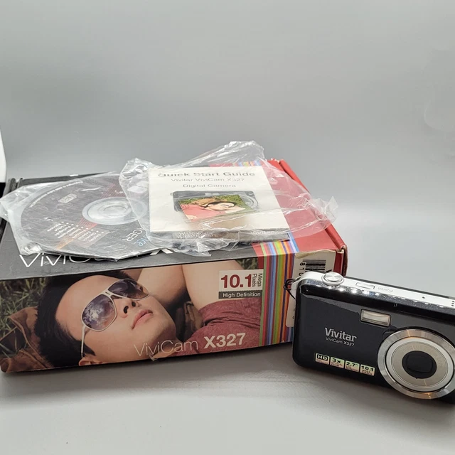 Vivitar Vivicam X327 10.1MP Compact Digital Camera Black Tested