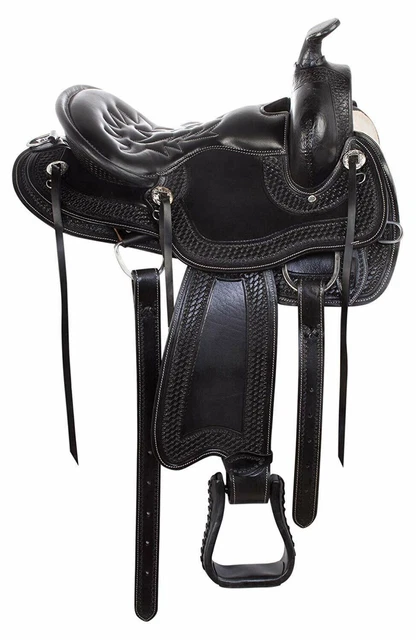 Garde-boue De Selle Western Adulte – Cuir Véritable – WILD RACING (Inde)