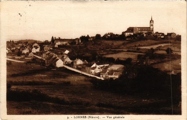 CPA LORMES Vue générale Nievre (100381)