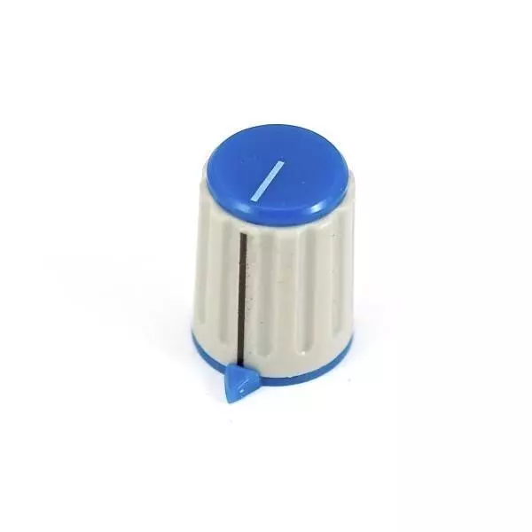 MB Slot Blue potentiometer knob 6mm shaft 01055B