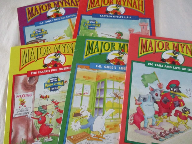 5x Major Mynah P/B by Ken Gray The Search For Queenie Bee, C.E. Gulls Lucky Day