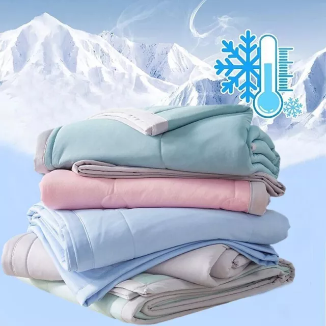 Summer Cooling Blanket Soft Bedspread Air-Conditioning Quilts Thin Comforter