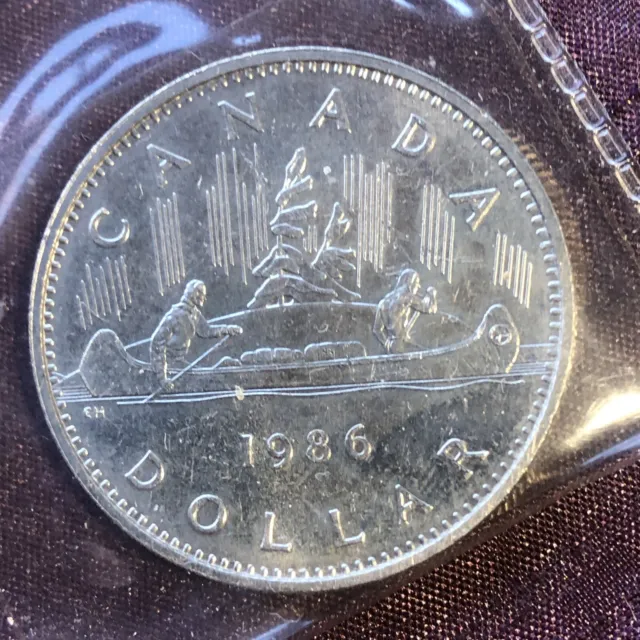 1986 Blunt 9 Canada Silver-Like Dollar