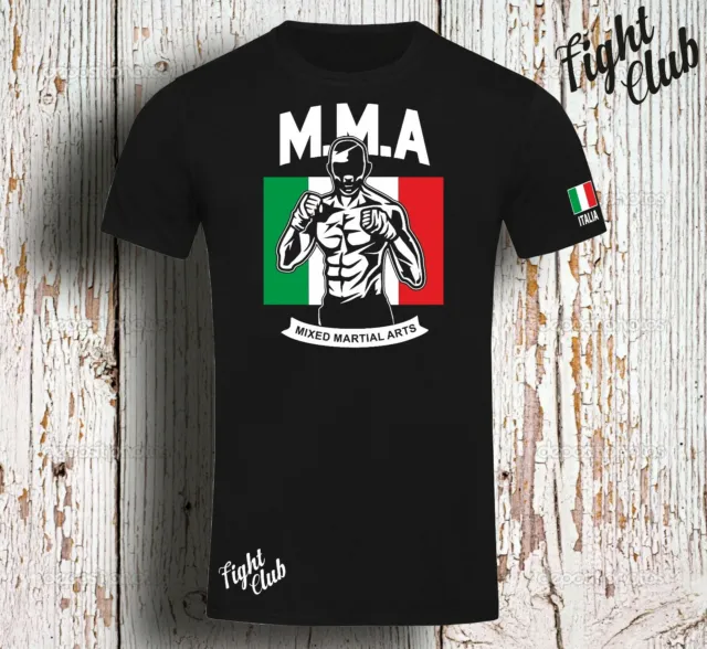 Maglietta T Shirt Boxing Boxe Mma Fight Club Artimarziali Sport Boxer Pugilato