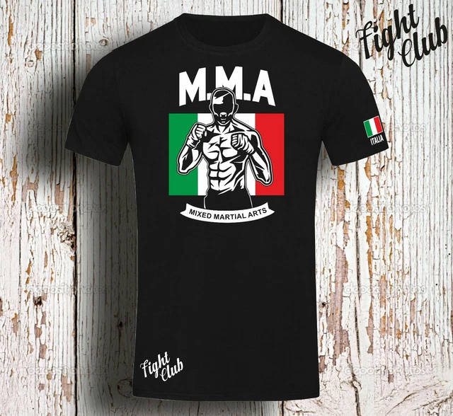 Maglietta T Shirt Boxing Boxe Mma Fight Club Artimarziali Sport Boxer Pugilato