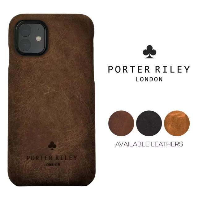 Porter Riley - iPhone 11 (6.1"). Echtleder Rücktasche.