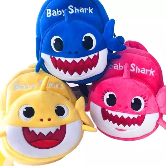 Baby Shark 3-D Cartoon Plush Backpack for little kids