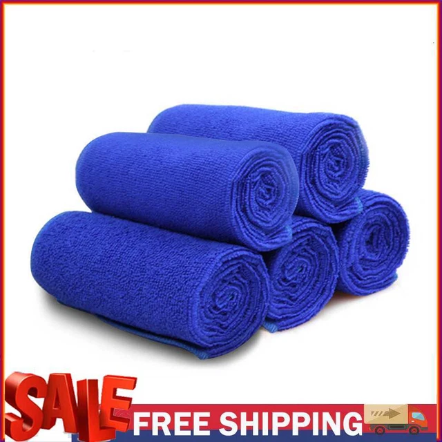 25x25cm Microfiber Car Cleaning Towel Motorcycle Washing Duster (5pcs)
