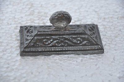 Old Cast Iron Unique Victorian Engraved Handcrafted Flat Paper Weights